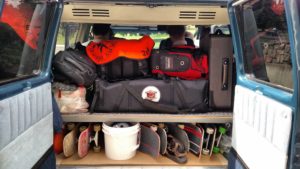 Bags All Packed in a Van